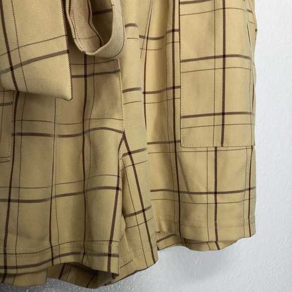 Grace Karin Checkered Paper Bag Shorts - Picture 4 of 6